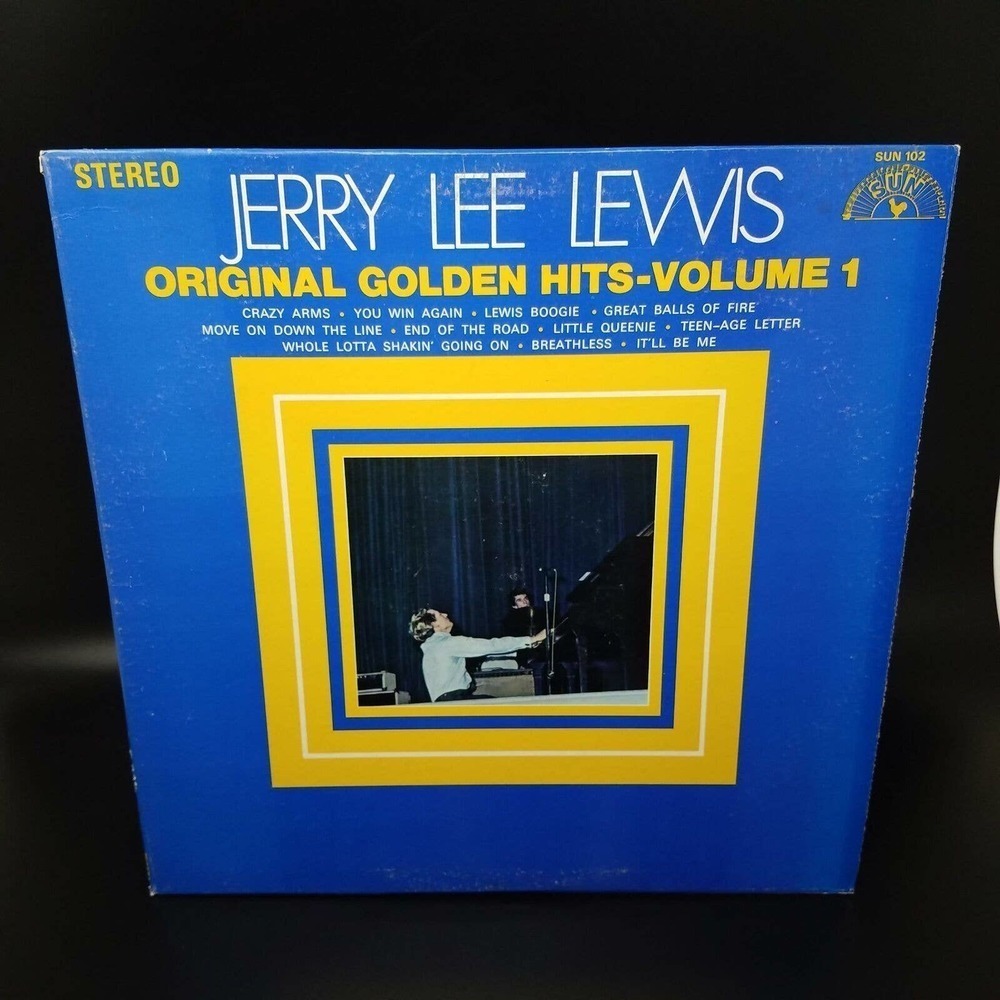 Jerry Lee Lewis Original 1969 Golden Hits Vol.1 Sun Records Vinyl Album LP 33